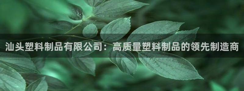 太阳成娱乐集团：汕头塑料制品有限公司：高质量塑料制品的领先制