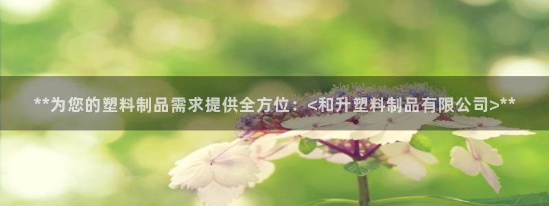 太阳集团地址：**为您的塑料制品需求提供全方位：<和升塑料制