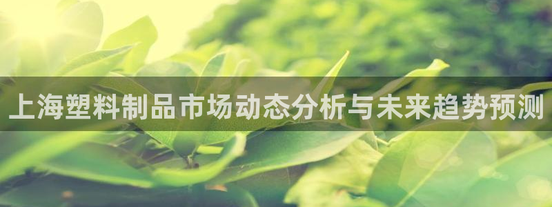 太阳集团董事长是谁照片：上海塑料制品市场动态分析与未来趋势预