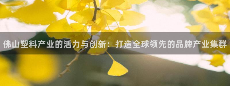 太阳集团城网址娱网 - 太阳集团电子游戏：佛山塑料产业的活力