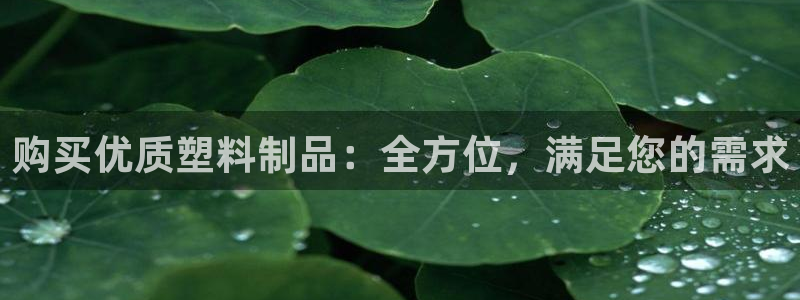 太阳集团tcy8099：购买优质塑料制品：全方位，满足您的需