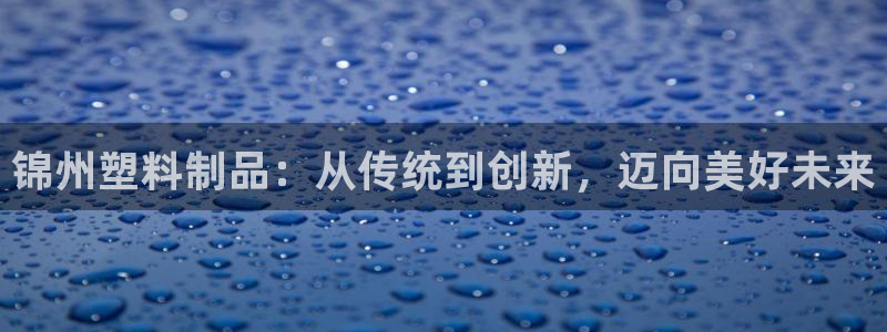 太阳集团网址8722：锦州塑料制品：从传统到创新，迈向美好未