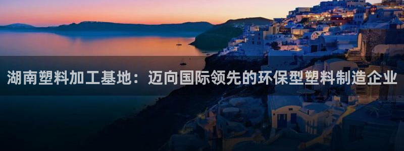 太阳gg登陆测试：湖南塑料加工基地：迈向国际领先的环保型塑料