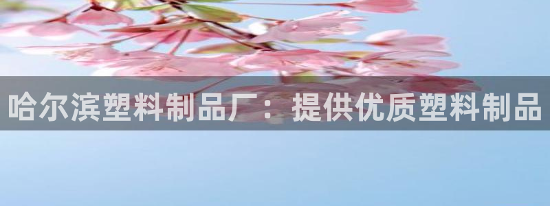 太阳集团2018登录网址查询：哈尔滨塑料制品厂：提供优质塑料